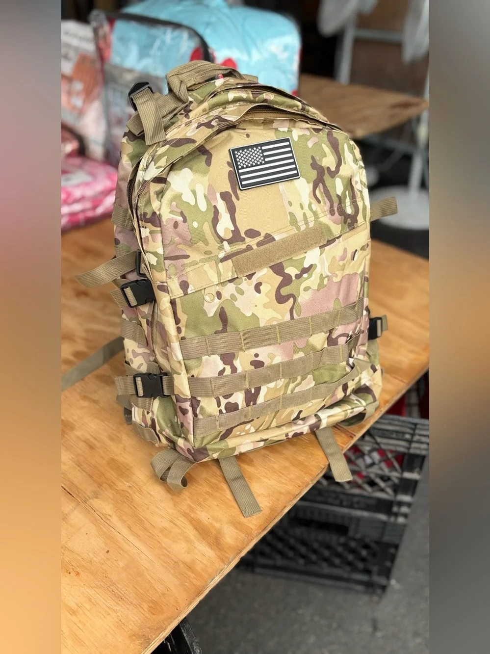 Camouflage Tactical Backpack - Desert Camo Military Style